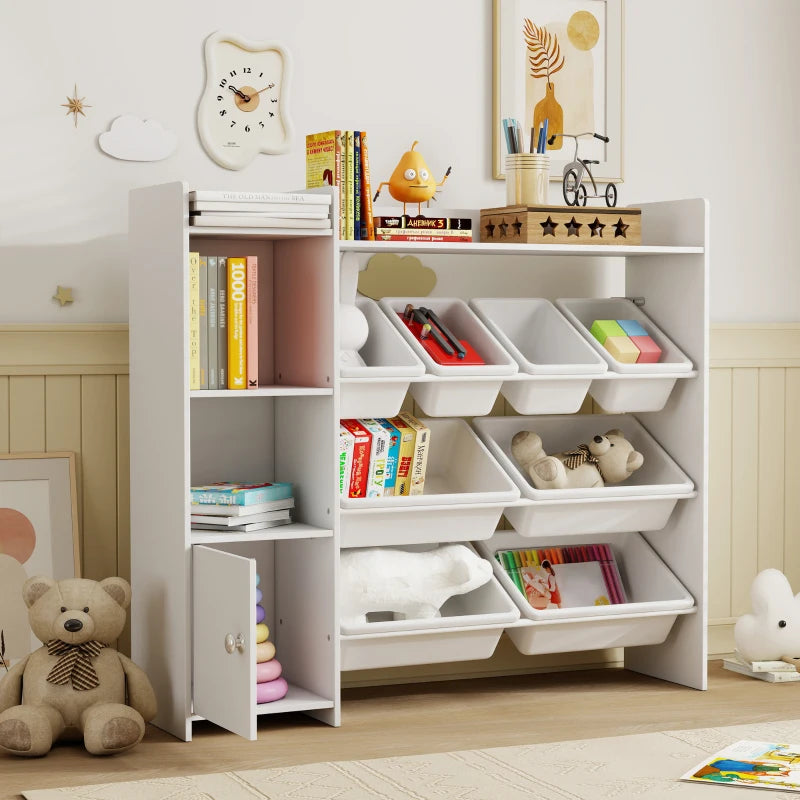 Classic Toy 8 Bin Storage Unit-Classic Toy 8 Bin Storage Unit