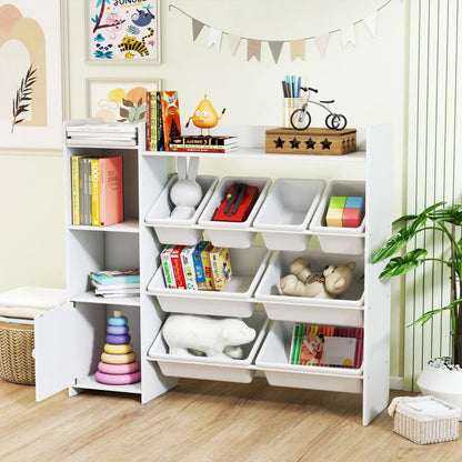 Classic Toy 8 Bin Storage Unit-Classic Toy 8 Bin Storage Unit