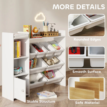 Classic Toy 8 Bin Storage Unit-Classic Toy 8 Bin Storage Unit