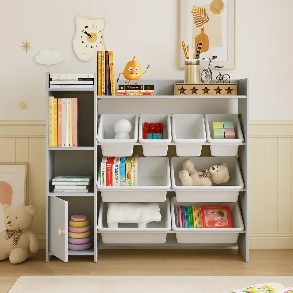 Classic Toy 8 Bin Storage Unit-Classic Toy 8 Bin Storage Unit