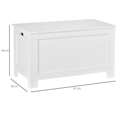Classic White Toy Chest-Classic White Toy Chest