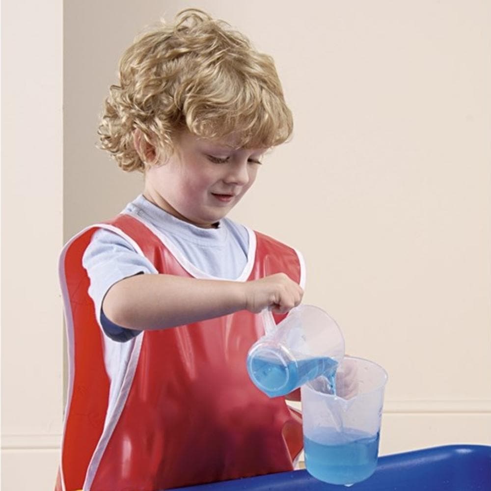 Classmates PVC Popovers - Large 7 - 8 Years, Keep your children's clothes safe from splashes and stains with our Classmates PVC Popovers! Specifically designed for older children aged 7 - 8 years, these popovers provide reliable protection in any classroom or home setting.Crafted from strong and waterproof PVC material, these popovers are built to withstand daily wear and tear. The durable construction ensures long-lasting performance, making them a practical and cost-effective resource for parents and educ