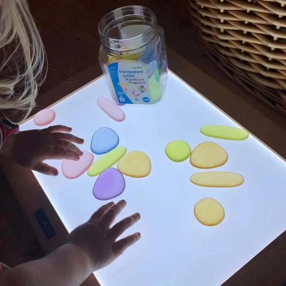 Clear Junior Rainbow Pebbles-Clear Junior Rainbow Pebbles