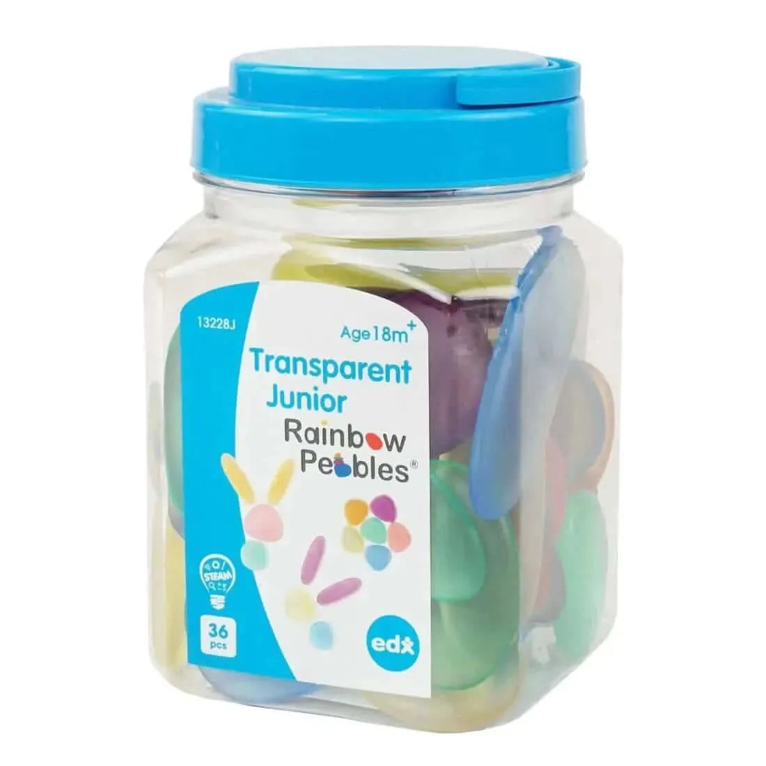 Clear Junior Rainbow Pebbles-Clear Junior Rainbow Pebbles