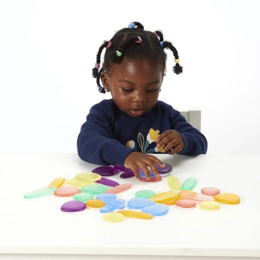 Clear Junior Rainbow Pebbles-Clear Junior Rainbow Pebbles