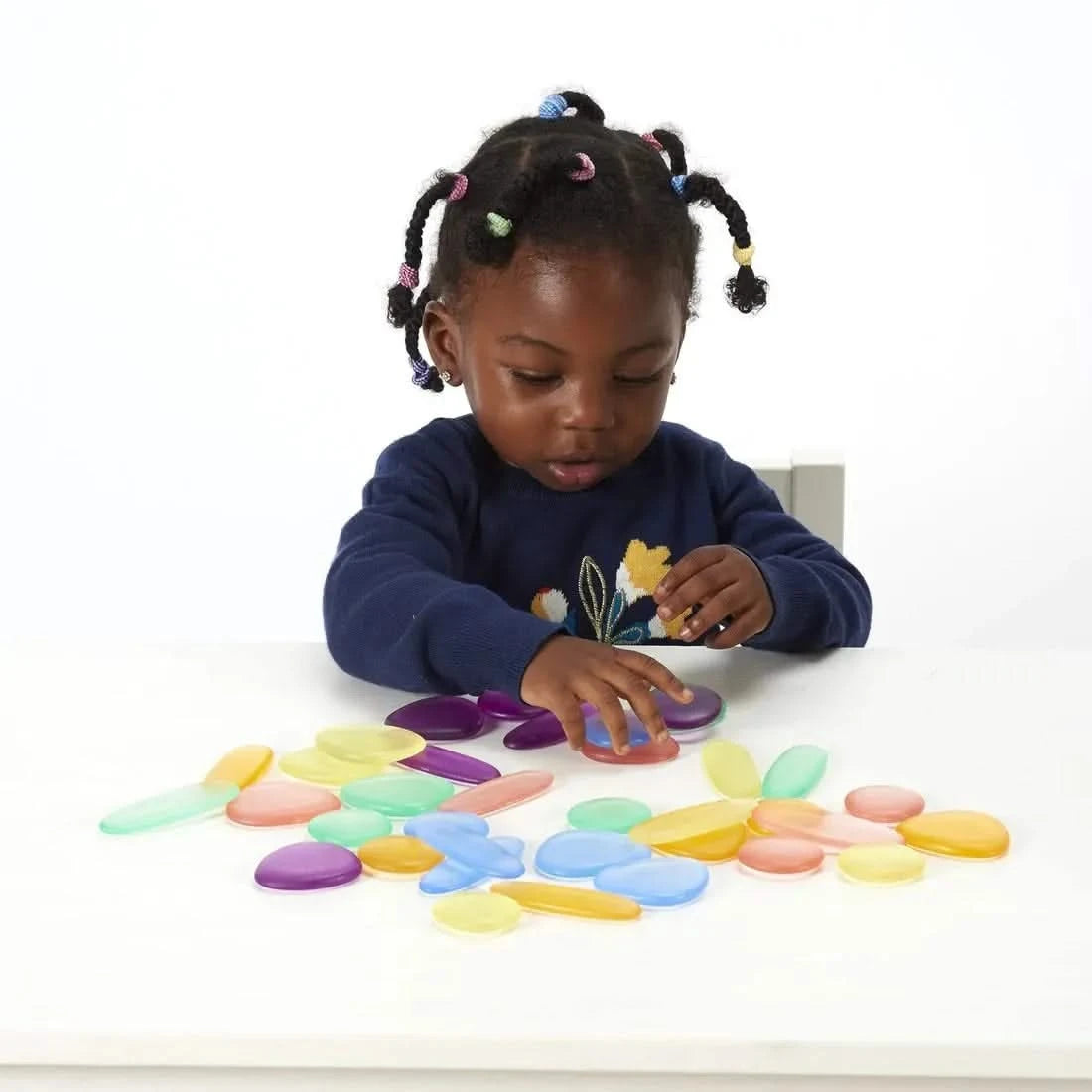 Clear Junior Rainbow Pebbles-Clear Junior Rainbow Pebbles