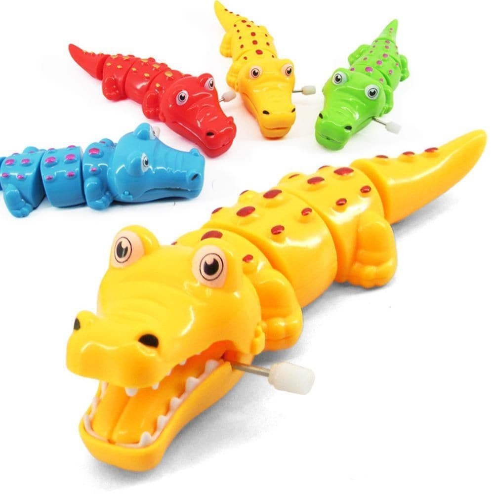 Clockwork Crocodile, These Clockwork Crocodile toys are ideal bath time friends! Simply wind them up and set them and watch as they propel themselves forward with their moving limbs.The crocodile toys come with clockwork mechanisms that, once wound up, enable them to move their limbs and propel themselves forward. This feature makes the toys more interactive and engaging for kids, sparking their imagination and encouraging them to play creatively. The Clockwork Crocodile toys also come in bright, attractive