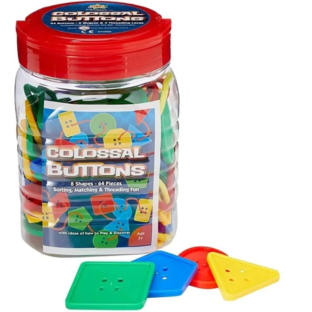 Colossal Buttons with Threading Laces-Colossal Buttons with Threading Laces