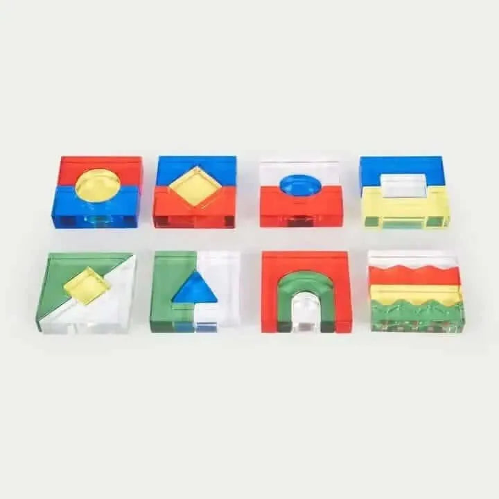 Colour Acrylic Block Set Pack of 25-Colour Acrylic Block Set Pack of 25