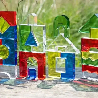 Colour Acrylic Block Set Pack of 25-Colour Acrylic Block Set Pack of 25