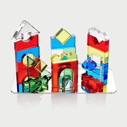 Colour Acrylic Block Set Pack of 25-Colour Acrylic Block Set Pack of 25
