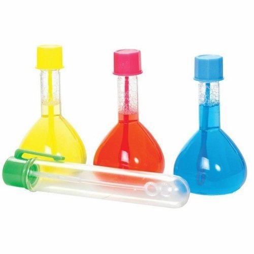 Colour mixing bubbles, Learn the science of the colour mixing with these stunning Colour mixing bubbles. The Colour mixing bubbles Lab includes 3 vials of coloured bubble liquid. Mix samples in the test tube and watch the liquid change colour. Colour Mixing bubbles are colourless when blown, so there are no messy rings after they've popped. Colour mixing bubbles 3 x 8cm bottles of bubble liquid in blue, red and yellow, 1 x Plastic mixing tube with wand and colour mixing chart printed on the packaging. Mix s
