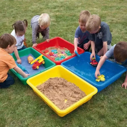 Coloured Desktop Sand and Water Tray Fun Pack Of 4-Coloured Desktop Sand and Water Tray Fun Pack Of 4