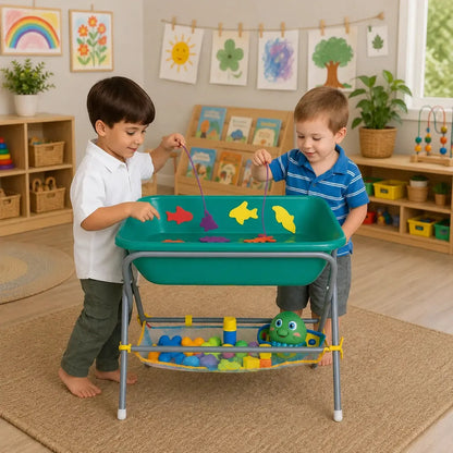 Coloured Desktop Sand and Water Tray with Stand-Coloured Desktop Sand and Water Tray with Stand