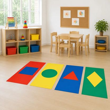 Full four-mat set in an early years room