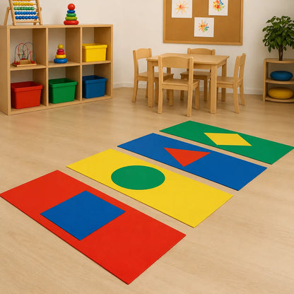 Printed shapes and thin mat surface detail
