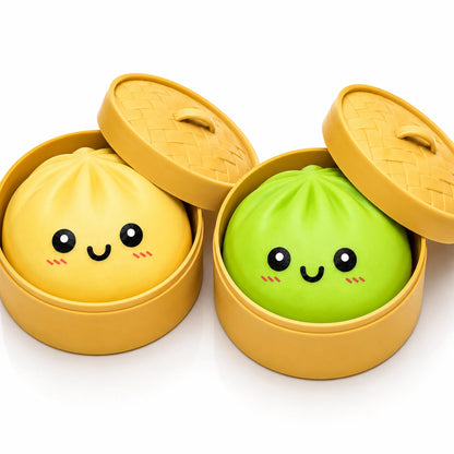 Coloured Squish Bao Bun-Coloured Squish Bao Bun