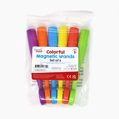 Colourful Magnetic Wands Set of 6-Colourful Magnetic Wands Set of 6