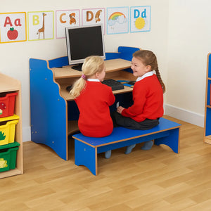 Computer Station and Bench-Computer Station and Bench