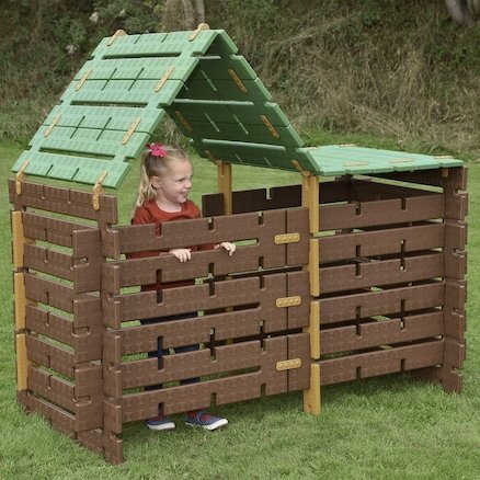 Constructa Cabin 60pk, This exciting Constructa Cabin 60pk set will allow children to build their very own cabin in the woods, mighty pirate ship or cosy den. The Constructa Cabin 60pk pieces are designed to be easy for young children to connect and build. The Constructa Cabin 60pk set can be used indoors or outdoors. All the pieces of the Constructa Cabin are made from durable plastic. Encourage children to move around freely while exploring positional and comparative language. Can the children get under, 