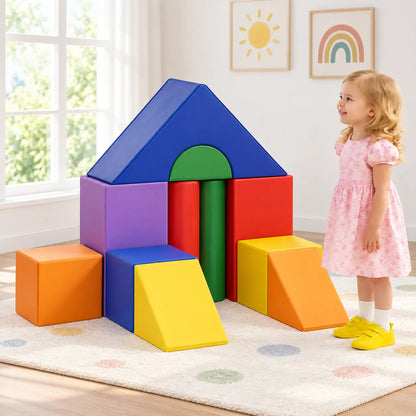Construction Soft Play Set exact 11-piece lifestyle image 2