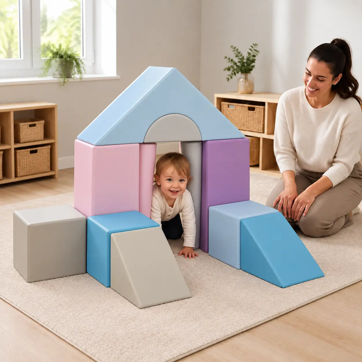 Construction Soft Play Set exact 11-piece lifestyle image 5