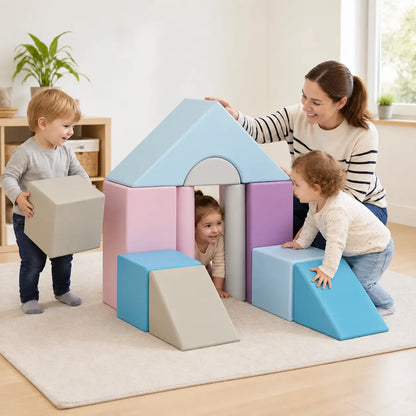 Construction Soft Play Set exact 11-piece lifestyle image 6