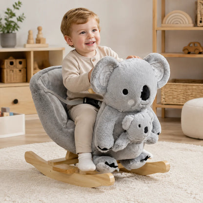 Koala Plush Rocking Toy with Glove Puppet