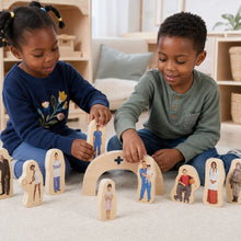 Wooden Community People Blocks