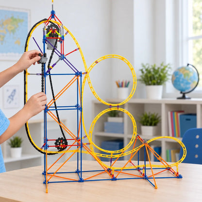 K'NEX Amazin' 8 448 Piece Motorised Roller Coaster