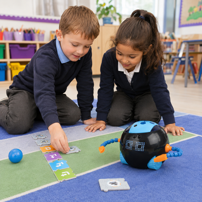 Cooper the STEM Robot classroom floor coding image