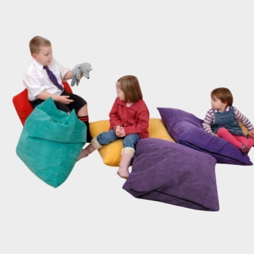 Cord Giant Cushion, Our Cord Giant Cushions are a fantastic addition to any educational or recreational setting. Designed with comfort, versatility, and vibrant colours in mind, these cushions are perfect for creating cosy reading corners, enhancing storytime experiences, fostering circle time engagement, or providing comfortable seating in nurseries and classrooms. Let's explore the features and benefits of these high-quality cushions: Vibrant Cord Colours: Our Cord Giant Cushions are available in five vib