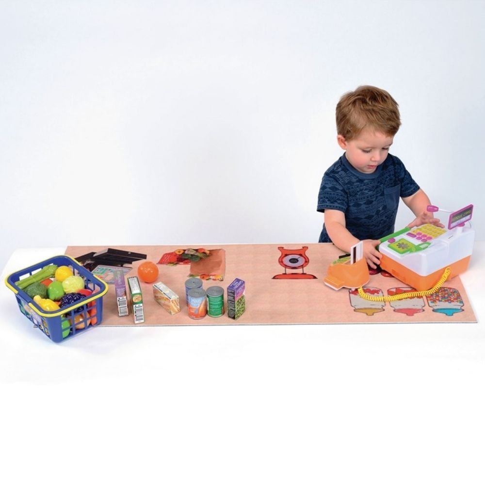 Corner Shop Play Top, Transform your everyday classroom furniture into an imaginative play area with the Corner Shop Play Top! Designed to fit seamlessly onto most tables and storage units, this play top is the perfect solution for spaces where permanent setups aren't feasible. Features of the Corner Shop Play Top: 🛒 Instant Transformation: Simply place the Corner Shop Play Top over your existing classroom furniture to create a unique role-play space in seconds. 📏 Versatile Sizing: Measuring W1000 x D350mm,