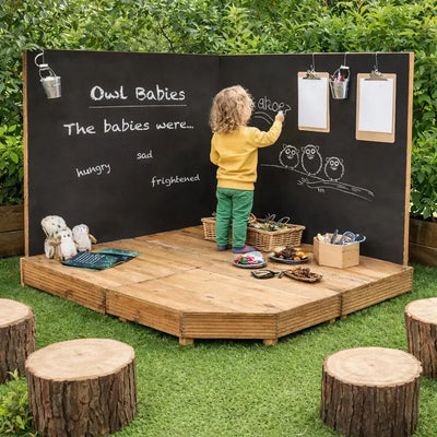 Corner Stage And Chalkboards-Corner Stage And Chalkboards