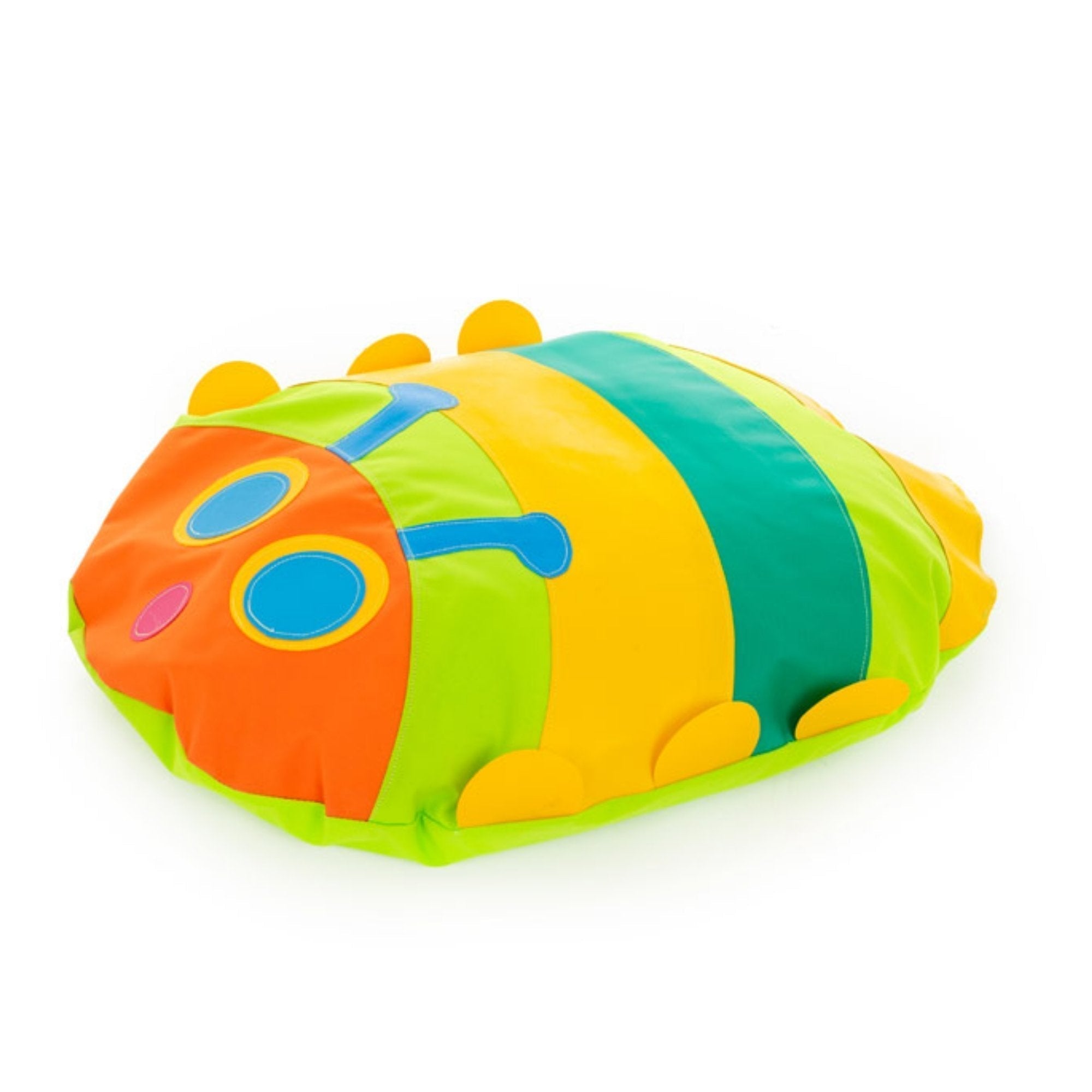 Cosy Friends Caterpillar Cushion, Create the perfect learning atmosphere in the classroom with the Cosy Friends Caterpillar Cushion The Cosy Friends Caterpillar Cushion is a colourful stylish addition to any classroom setting with vibrant colours that will create a delightful focal point. Children will love the vibrant colours these Cosy Friends Caterpillar Cushion add to your room. These Fun Creature Bean Bags are designed for seating all around the nursery. The loveable designs each represent species from