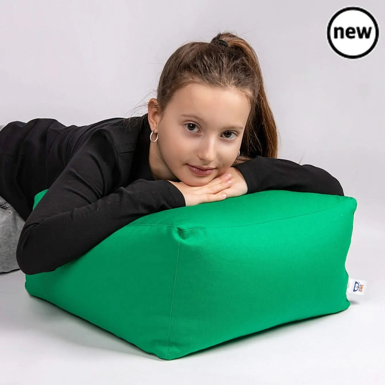 Cotton Square Poufs Set Of 12-Cotton Square Poufs Set Of 12