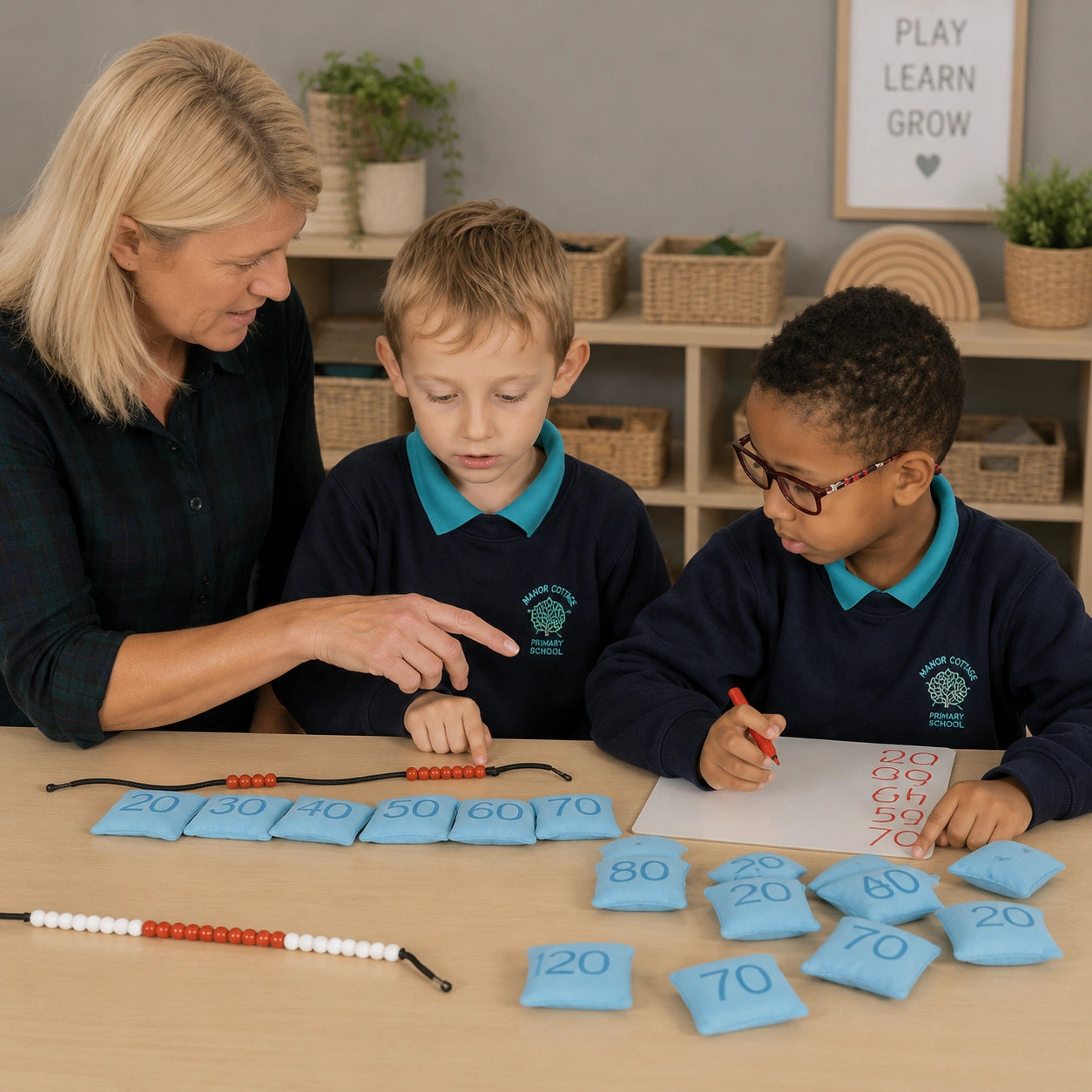 Counting In 10s Bean Bags-Counting In 10s Bean Bags