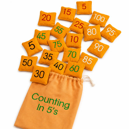 Counting In 5s Bean Bags-Counting In 5s Bean Bags