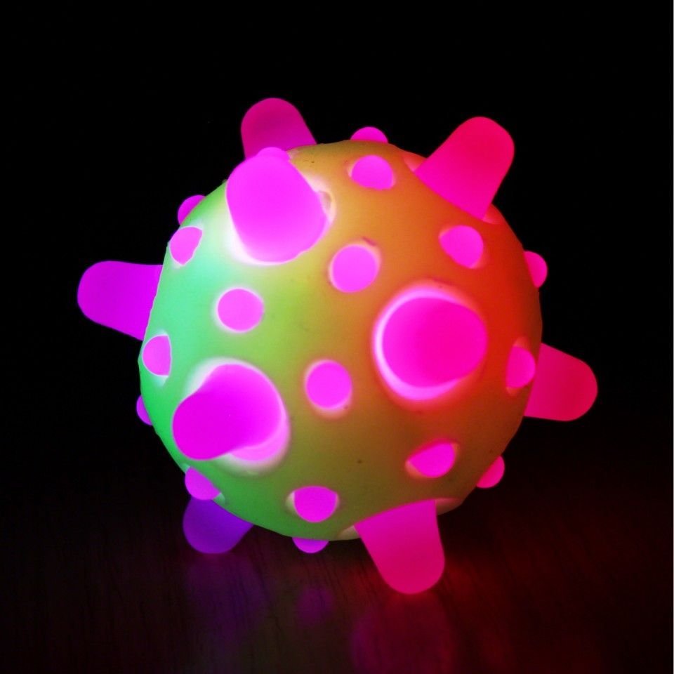 Crazy comet ball, The crazy comet shaped ball has a stunning light-up flashing core. When the Crazy Comet Ball is squeezed or bounced its centre starts to flash and glow in a variety of different colours inside the ball.The Crazy comet ball textured surface make this a highly tactile touch ball which children and adults will love the squeeze and bounce and watch the multiple colours as they come to life. Each ball is approx. 7cm diameter, made from soft flexible rubber and has flashing LEDs inside, activate