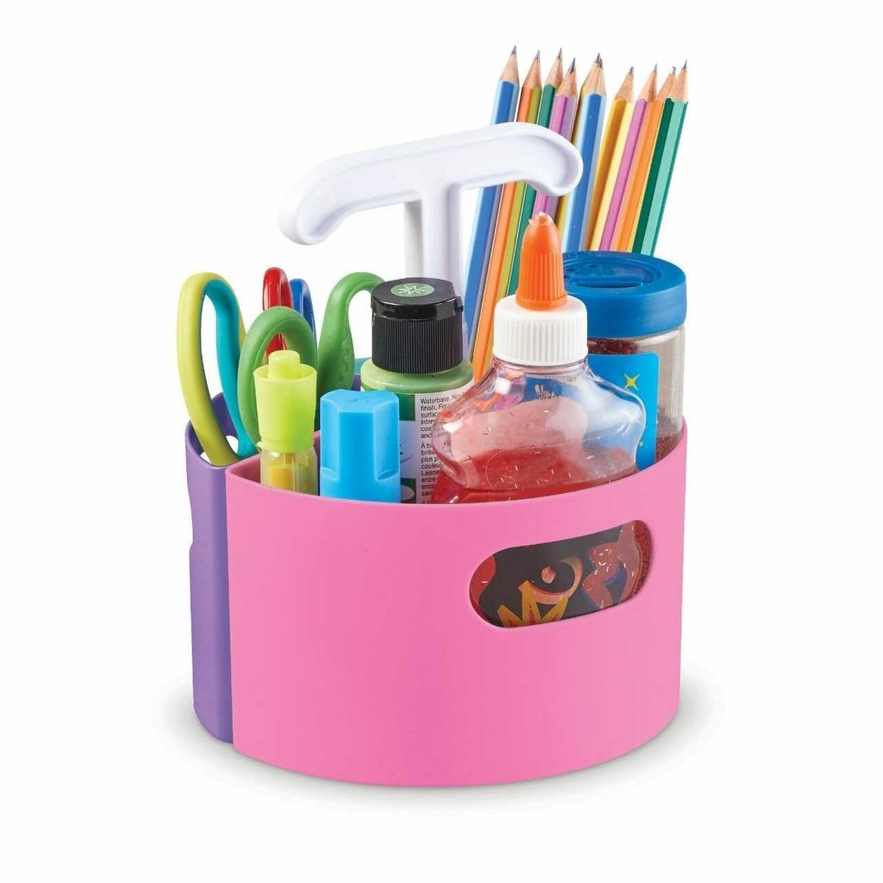 Create-a-Space™ Mini Centre - Pastel, Take creativity everywhere it takes you with a mini pastel version of multicolour Create-A-Space Mini-Centre. Tidy, sort and store maker materials and move them wherever you need them. This easy-carry stationery storage organiser is ideal for classroom and home use. Three removable stationery storage compartments fit onto the easy-grip handle. The Create-A-Space Mini-Centre now in pastel! This sturdy stationary organiser brings an easy, convenient way to organize and pr