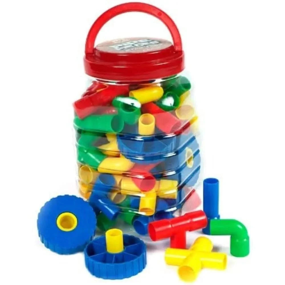 Creation Station Pipe Pieces with Wheels-Creation Station Pipe Pieces with Wheels