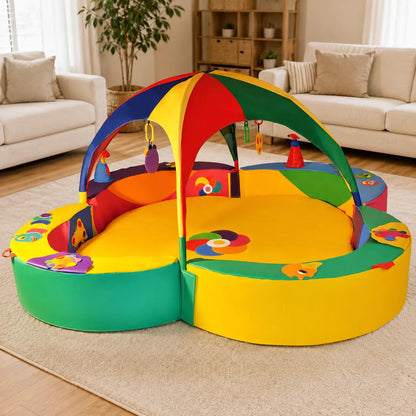 Crescent Ring Super Set in family living room
