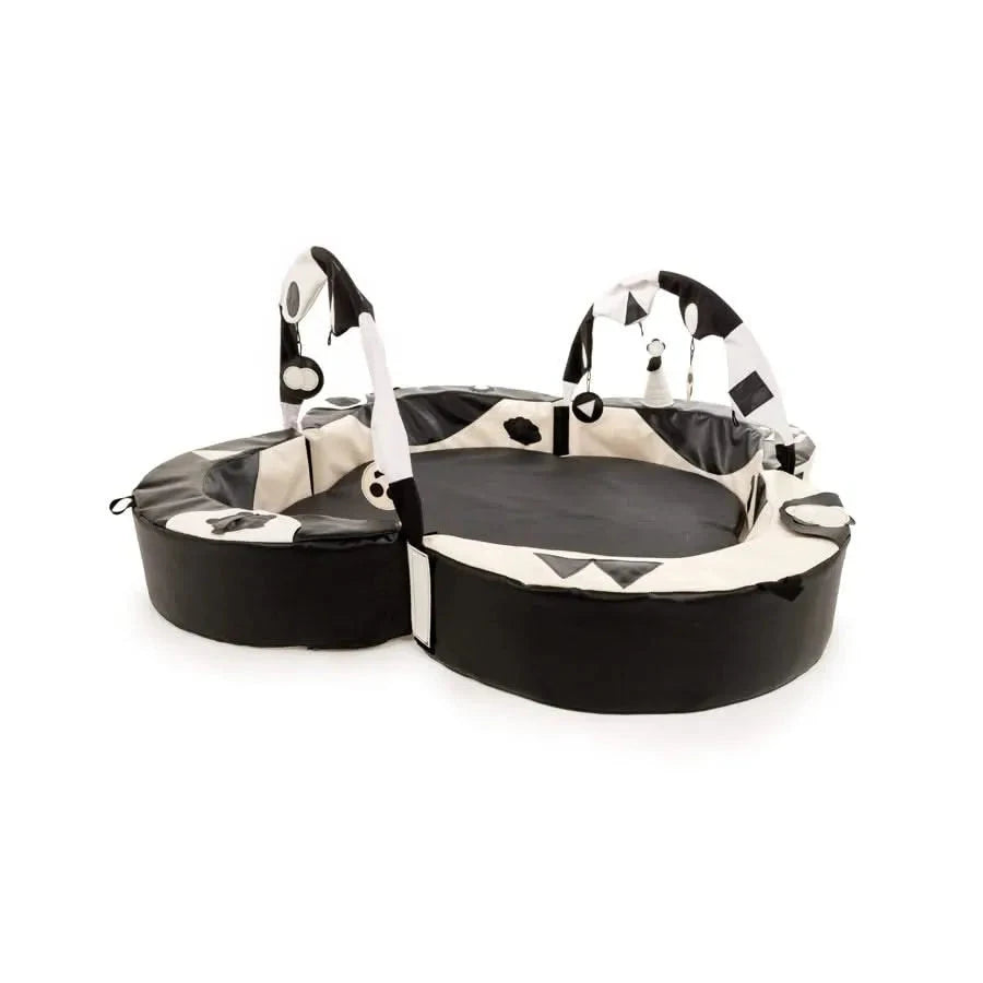 Crescent Ring Super Set Black and White-Crescent Ring Super Set Black and White