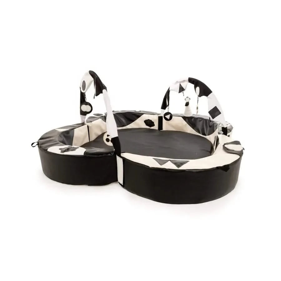 Crescent Ring Super Set Black and White-Crescent Ring Super Set Black and White