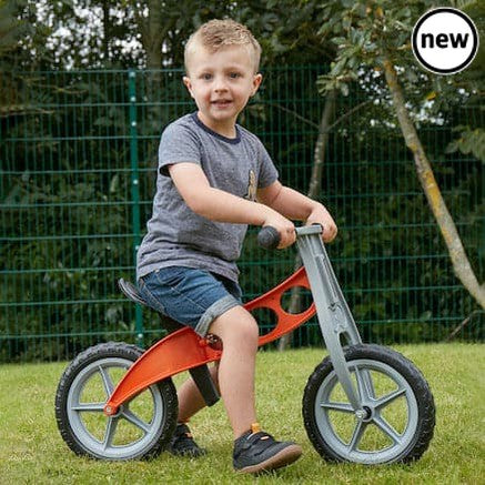 Cruiser Lightweight Balance Bike, Develop core strength and balance with this ultra light Cruiser Lightweight Balance Bike. Being light, this Cruiser Lightweight Balance Bike will encourage children to self select and tidy away, as well as developing gross motor control through the challenge of learning to ride a bike. Height adjustable seat to suit a variety of children. Extremely tough, made from fibre glass reinforced nylon, and can be left outside without the worry of rusting. Saddle Heights 37-45 cm Ha