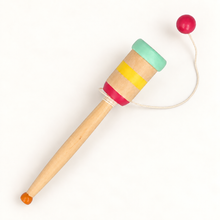 Traditional wooden cup and ball game