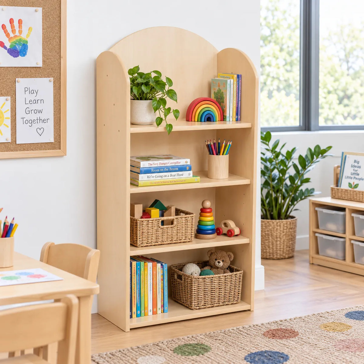Curve Style 1200 Bookcase in a bright early years classroom – view 4