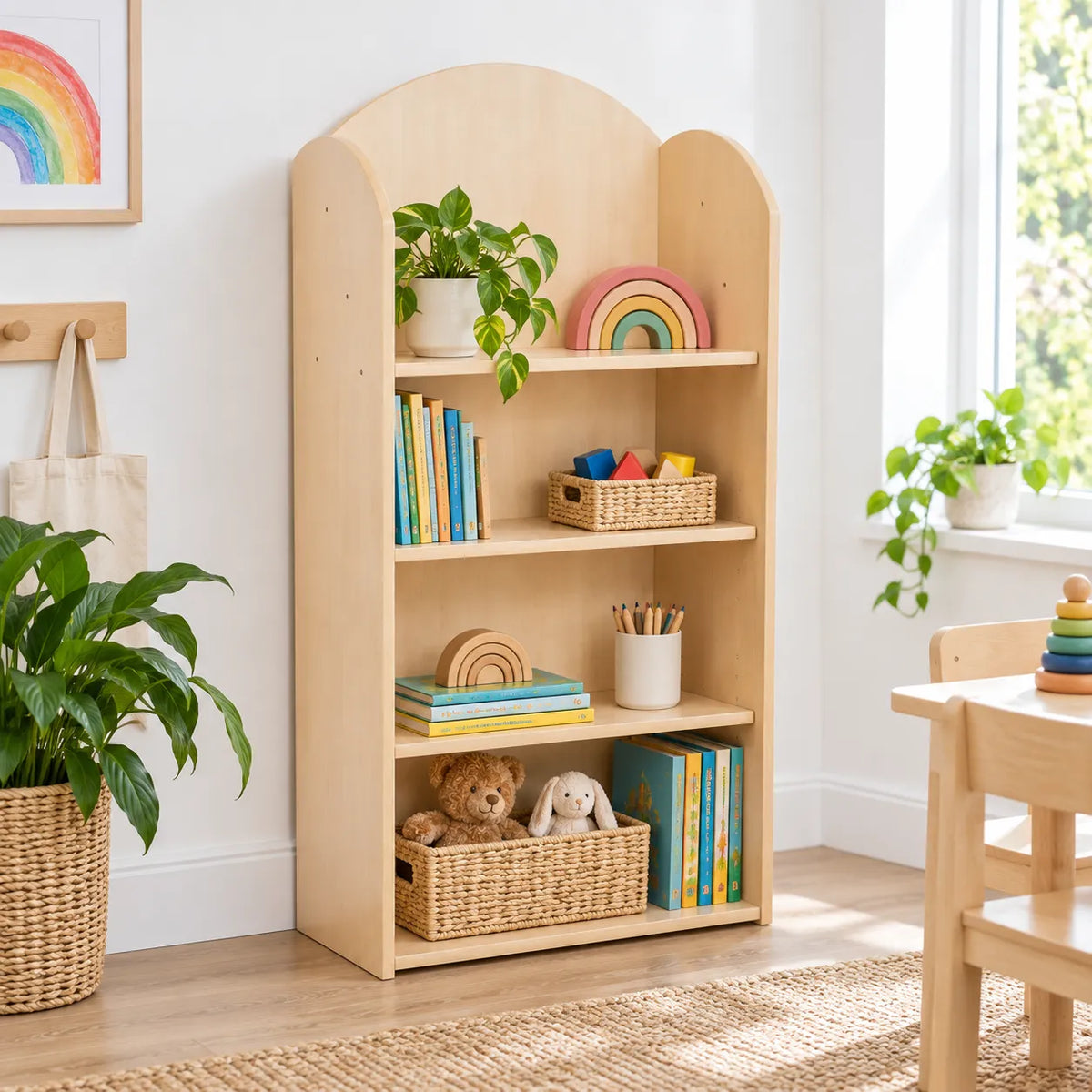 Curve Style 1200 Bookcase in a bright early years classroom – view 5