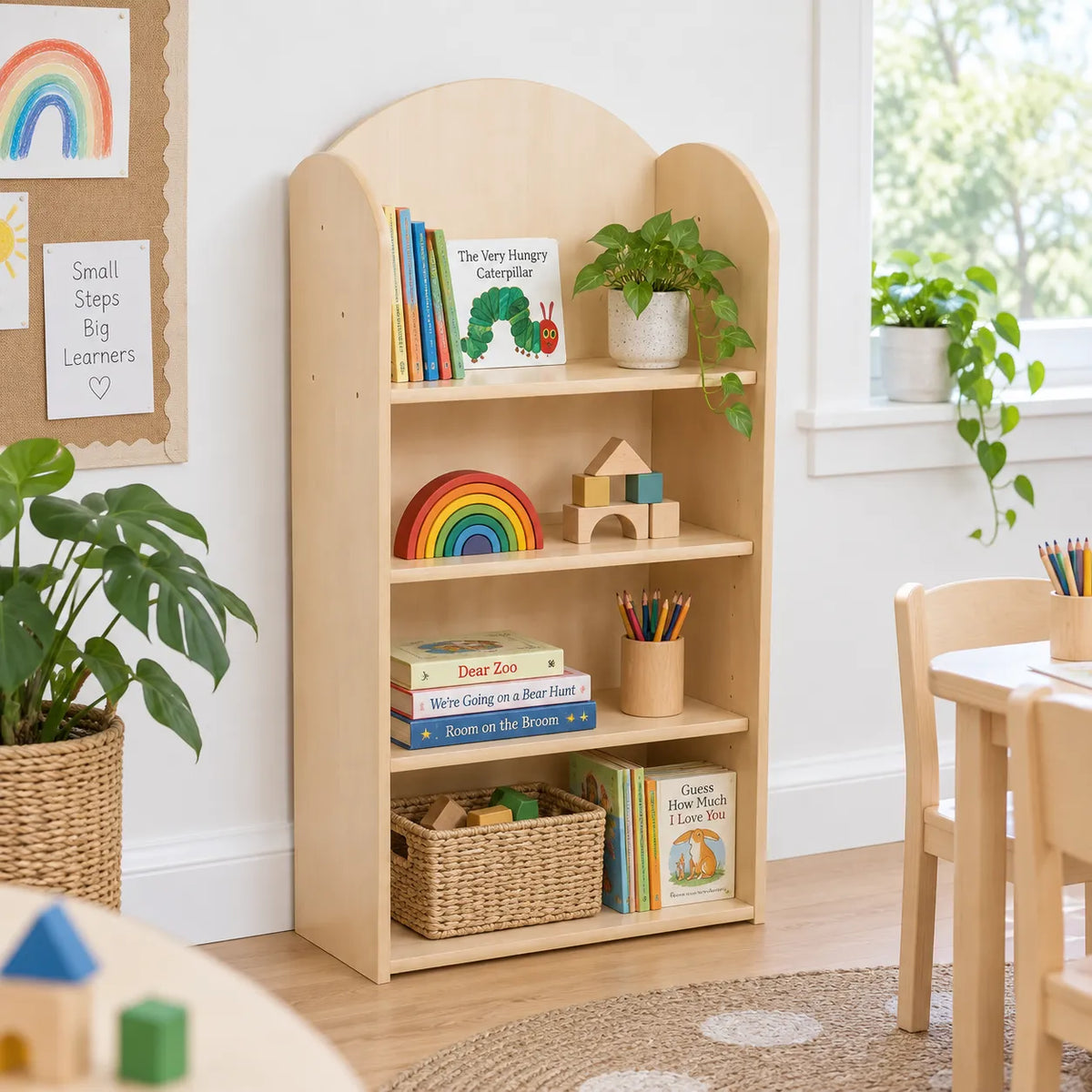 Curve Style 1200 Bookcase in a bright early years classroom – view 7