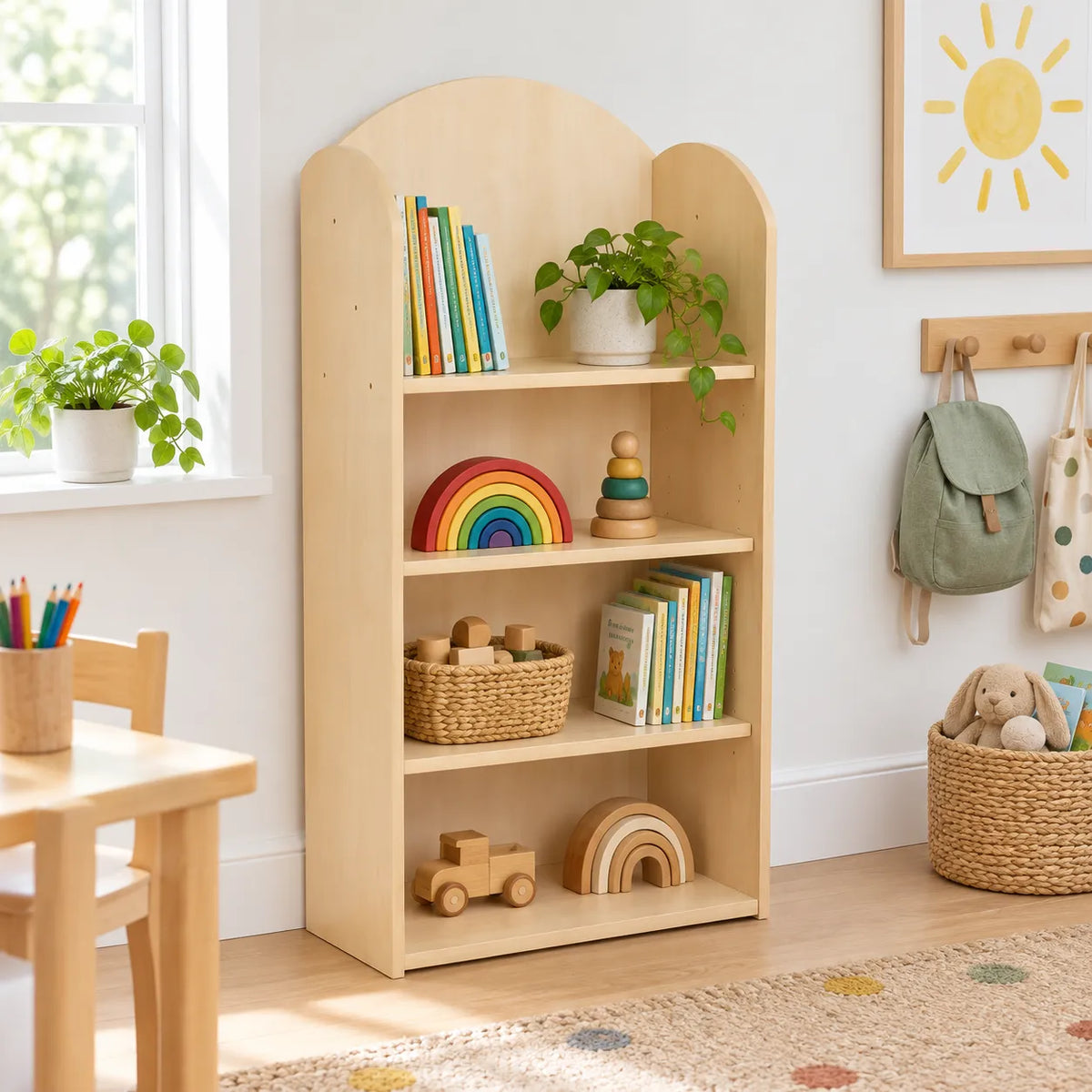 Curve Style 1200 Bookcase in a bright early years classroom – view 8